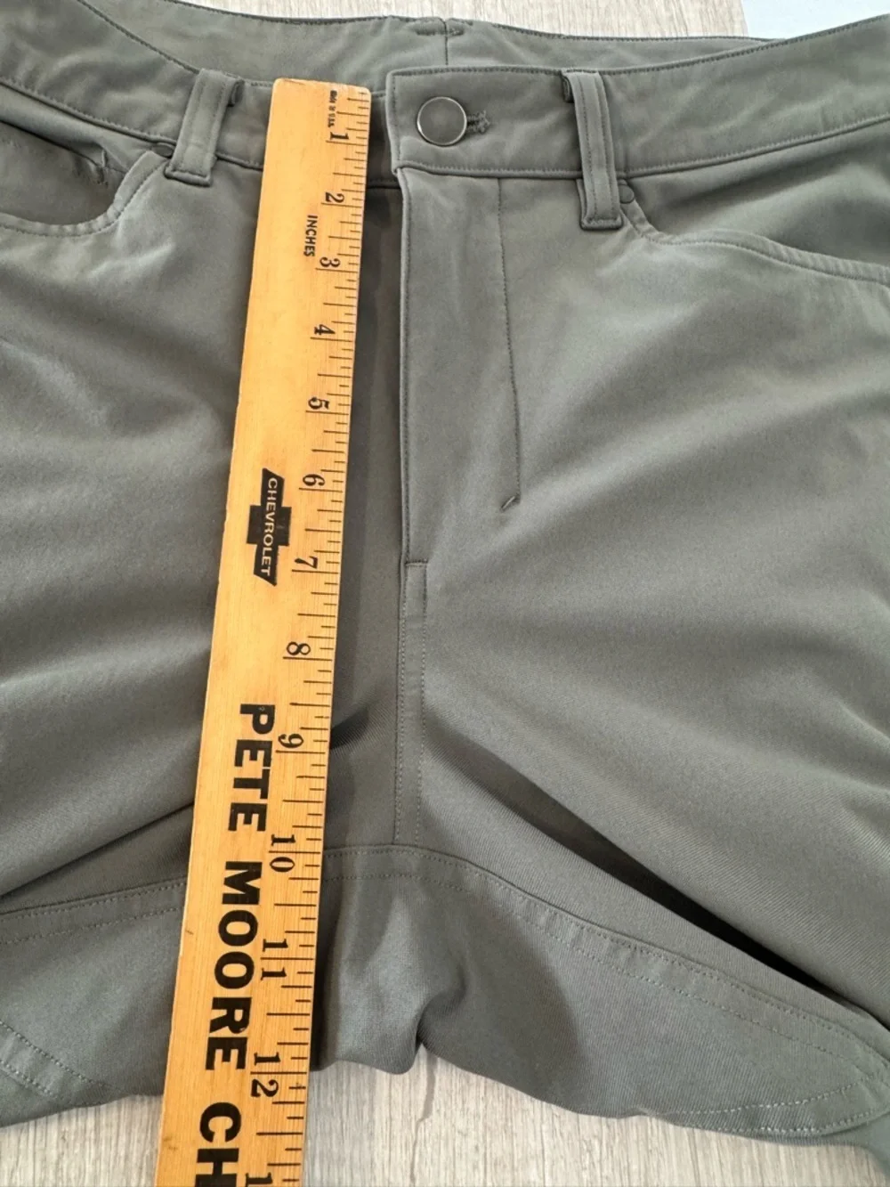 Lululemon ABC Slim-Fit 5 Pocket Pant Warpstreme Olive Green Everyday Size 30 - Picture 7 of 11